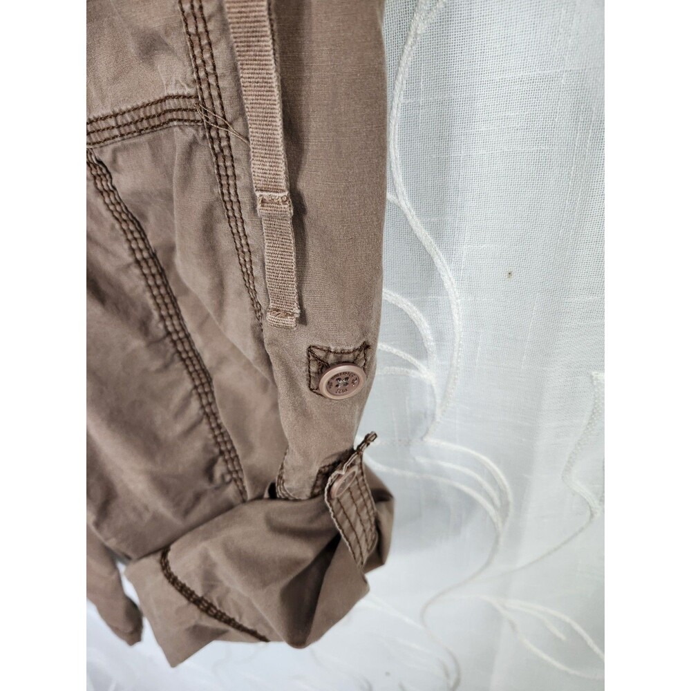 Hollister Baggy Camo Cargo Pants Large Adjustable Rise Y2K Grunge Utility Style - Picture 8 of 13